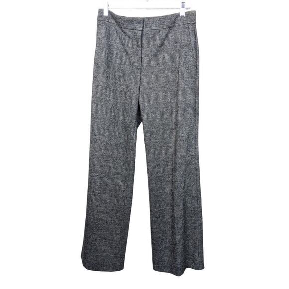 Ann Taylor 4 Pants Black Gray Wool Blend Pockets Career - Picture 1 of 6